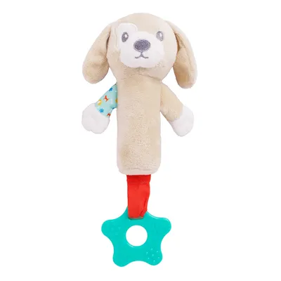 Brinquedo Pelúcia Pimpolho Dog Com Buzina E Mordedor Brinquedo Pelúcia Pimpolho Dog Com Buzina E Mordedor