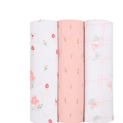 Cueiro Papi Flanelado Estampa Cogumelo - 3 Peças