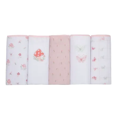 Kit Fraldas Soft Premium Estampa Cogumelo - 05 Peças