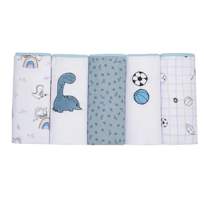 Kit Fraldas Soft Premium Estampa Dino - 05 Peças Kit Fraldas Soft Premium Estampa Dino - 05 Peças