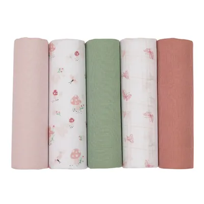 Kit Fraldas Papi Soft Estampa Cogumelo Com Bainha - 05 Peças Kit Fraldas Papi Soft Estampa Cogumelo Com Bainha - 05 Peças