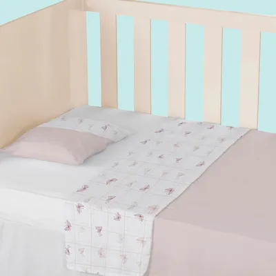 Jogo Lençol Berço Papi Estampa Borboleta - 3 Peças Jogo Lençol Berço Papi Estampa Borboleta - 3 Peças