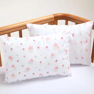 Kit Fronha Papi Estampa Cogumelo - 2 Peças