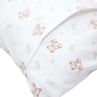 Kit Fronha Papi Estampa Urso - 2 Peças