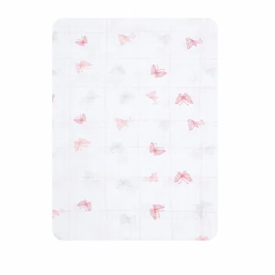 Lençol Para Berço Padrão Americano Estampa Borboleta Lençol Para Berço Padrão Americano Estampa Borboleta