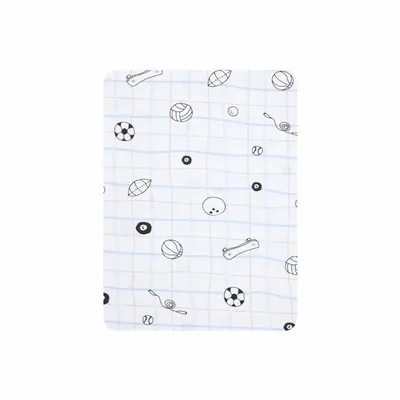 Lençol Para Berço Padrão Americano Estampa Esporte Lençol Para Berço Padrão Americano Estampa Esporte