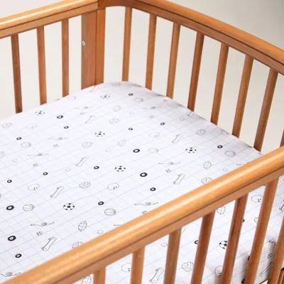 Lençol Para Berço Padrão Americano Estampa Esporte Lençol Para Berço Padrão Americano Estampa Esporte