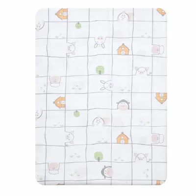Lençol Para Berço Padrão Americano Estampa Animais Lençol Para Berço Padrão Americano Estampa Animais