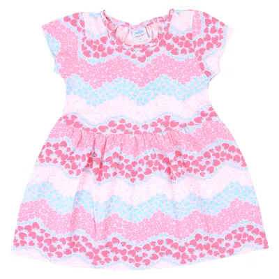 Vestido Bebê Marlan Estampa Moranguinhos Vestido Bebê Marlan Estampa Moranguinhos