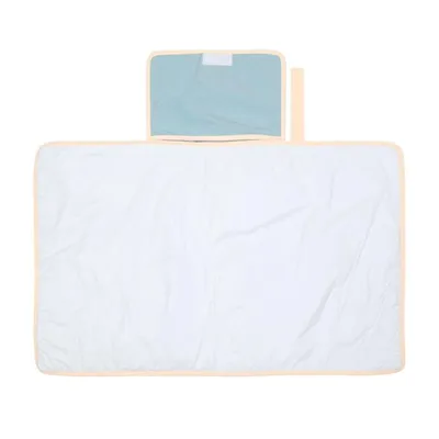 Trocador De Fraldas Portátil Papi Liso Azul