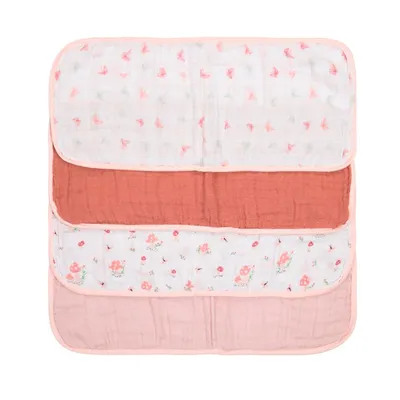 Kit Paninho De Ombro Papi Soft Estampa Cogumelo - 4 Peças