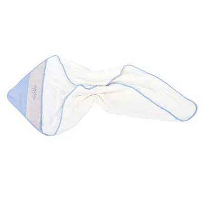 Toalha de Banho Bebê Soft Com Capuz Ramos 85cmX85cm