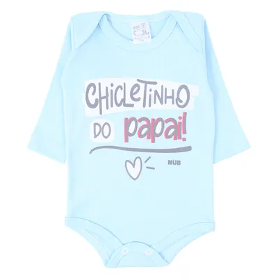 Kit Body Manga Longa Bebê Mub Estampado Frases - 3 Peças