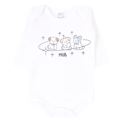 Kit Body Manga Longa Bebê Mub Estampado - 3 Peças