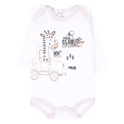 Kit Body Manga Longa Bebê Mub Estampado - 3 Peças