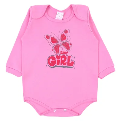 Kit Body Bebê Petutinha Estampa Borboleta - 3 Peças