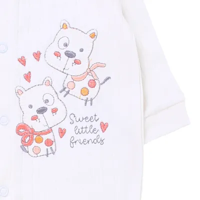 Macacão Longo Bebê Petutinha Suedine Bordado Dogs