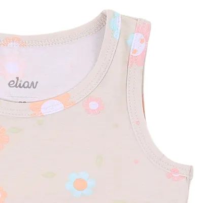 Blusa Regata Bebê Elian Cotton Estampada Blusa Regata Bebê Elian Cotton Estampada