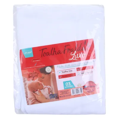 Kit Toalha Fralda Luxo 03 Peças 6200 Kit Toalha Fralda Luxo 03 Peças 6200