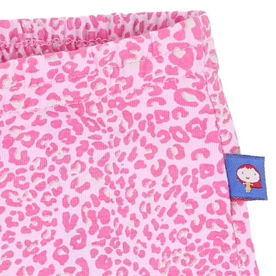 Bermuda Rolu Ciclista Cotton Estampado De Onça Bermuda Rolu Ciclista Cotton Estampado De Onça