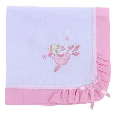 Manta Bordados Alexandra Piquet Com Detalhe Babado Manta Bordados Alexandra Piquet Com Detalhe Babado