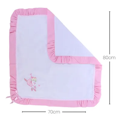 Manta Bordados Alexandra Piquet Com Detalhe Babado Manta Bordados Alexandra Piquet Com Detalhe Babado