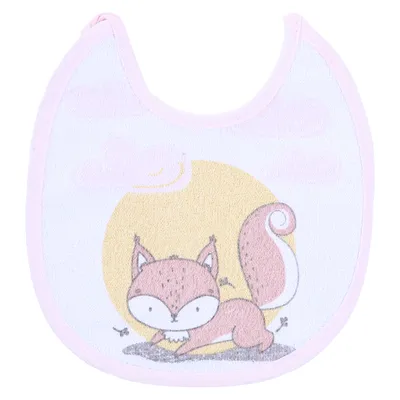 Kit Babador Felpudo Estampado 03 Peças Menina