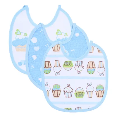 Kit Babador Felpudo Estampado 03 Peças Menino