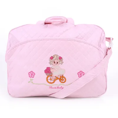 Sacola Em Couro Com Bordado