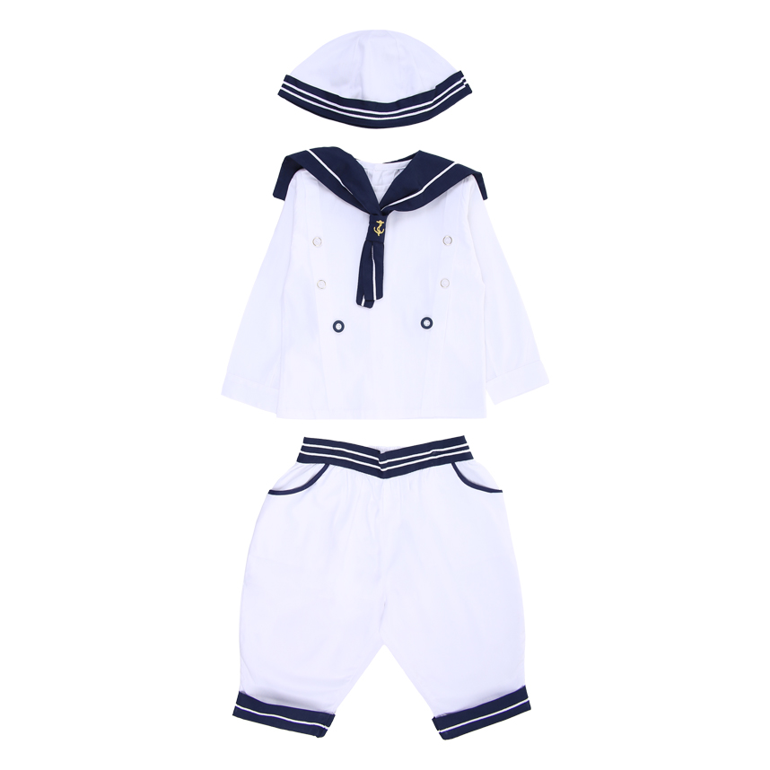 Conjunto De Batizado Menino Marinheiro Peças 4097