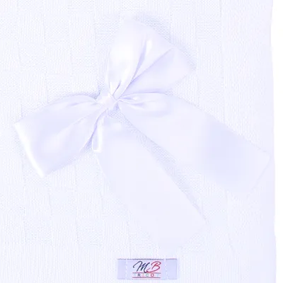 Manta Michelle Baby Com Aplicação De Laço Acrílico Manta Michelle Baby Com Aplicação De Laço Acrílico