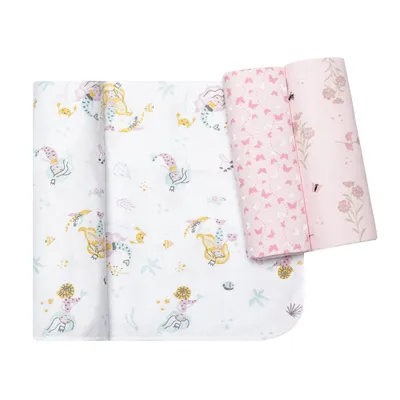 Kit Cueiro Papi Estampado 03 Peças Menina