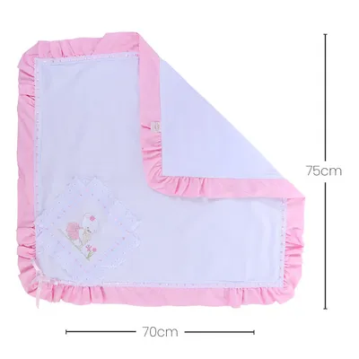 Manta Bordados Alexandra Piquezinho Forrada Com Bordado Rosa Manta Bordados Alexandra Piquezinho Forrada Com Bordado Rosa