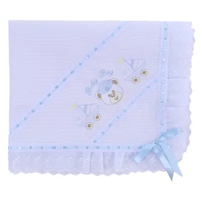 Manta Piquet Bordados Alexandra Com Laise Manta Piquet Bordados Alexandra Com Laise