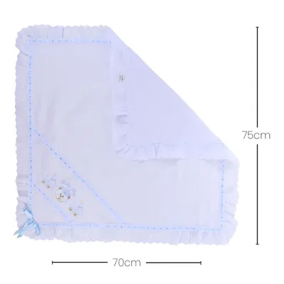 Manta Piquet Bordados Alexandra Com Laise Manta Piquet Bordados Alexandra Com Laise