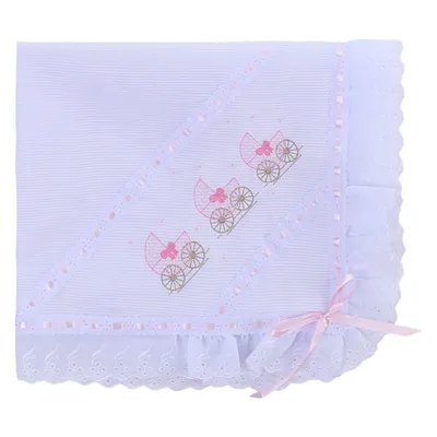 Manta Piquet Bordados Alexandra Com Laise Manta Piquet Bordados Alexandra Com Laise