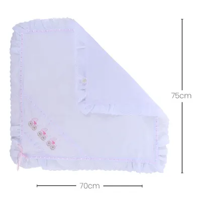 Manta Piquet Bordados Alexandra Com Laise Manta Piquet Bordados Alexandra Com Laise