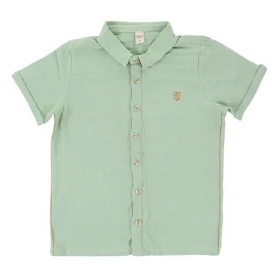 Camisa Juvenil Trick Nick Manga Virada Detalhe Bordado