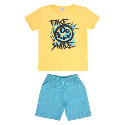 Conjunto Juvenil Duplo J Menino Camiseta E Bermuda