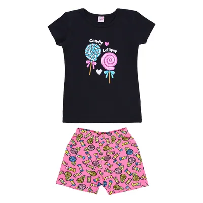 Conjunto Juvenil Duplo J Menina Blusa Manga Curta E Short