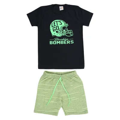 Conjunto Infantil Duplo J Menino Camiseta E Bermuda