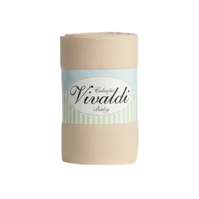 Lençol Com Elástico Para Berço Sul Brasil Liso Bege