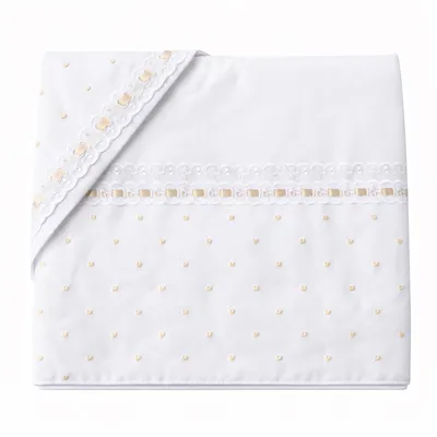 Jogo Lençol Berço Americano Alexandra Coração - 3 Peças