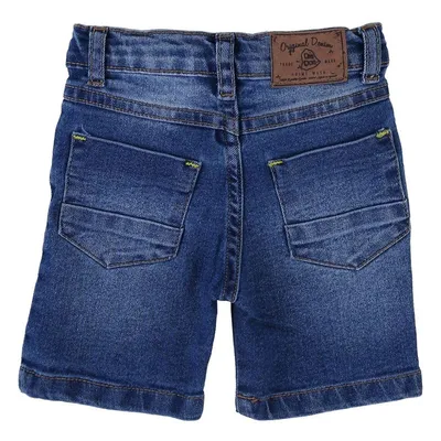 Bermuda Jeans Used Din Don Com Recorte Nos Bolsos