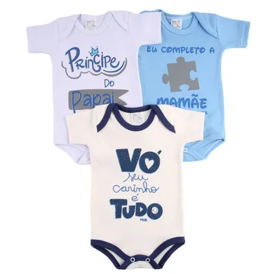 Kit Body Mub Estampado - 03 Peças