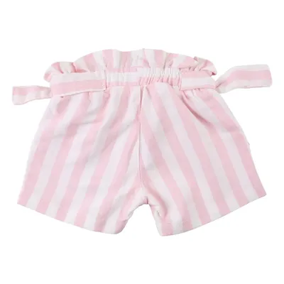 Shorts Jeans Infantil Clube Do Doce Cós Alto Detalhe Listras