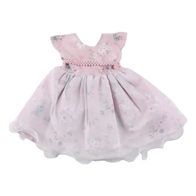 Vestido Manga Longa Bebê Planeta Rosa Estampado