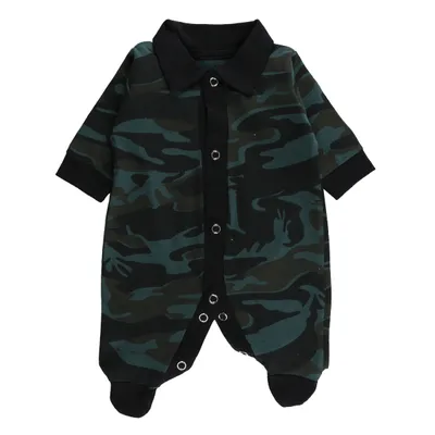 Macacão Longo Bebê Bonettinhos Estampa Camuflada