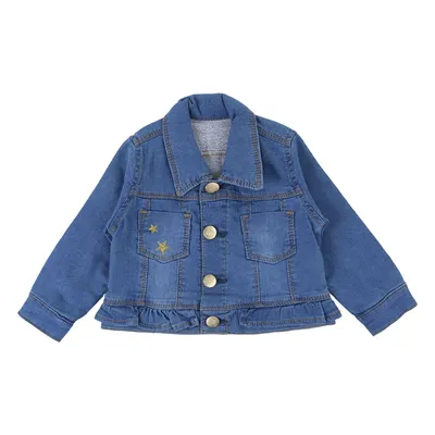 Jaqueta Jeans Bebê Clube Do Doce Com Detalhe Babado