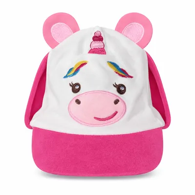 Touca Bebê Everly em Plush Bordado Bichinhos